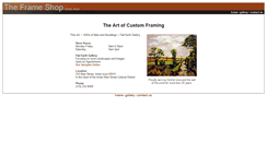 Desktop Screenshot of amesframeshop.com